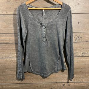 Free People Long Sleeve Henley